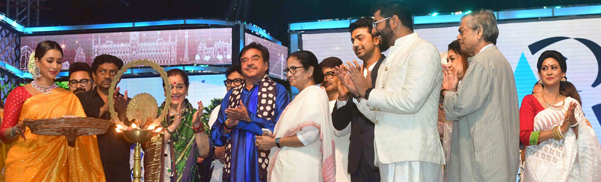 Hon'ble Chief Minister Mamata Banerjee at the inauguration of 27th Kolkata International Film Festival